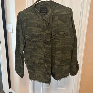 Sanctuary Green Camouflage Military Jacket